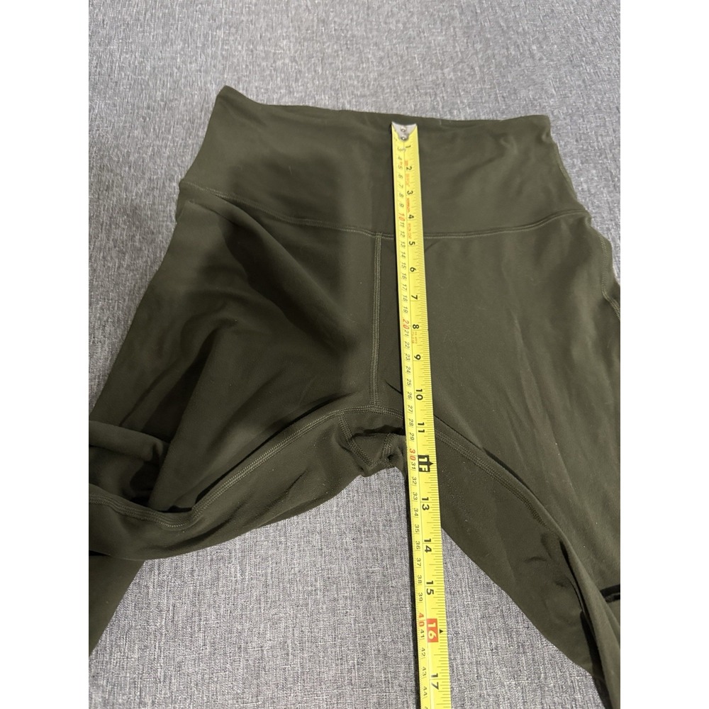 Lululemon Women's High Rise Flare Yoga Pants Olive Green Align Material Sz 6 - Picture 5 of 11